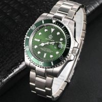 Мъжки часовник Reginald Silver Green сребристо-зелен неръждаема стомана нов luxury , снимка 3 - Мъжки - 37005727