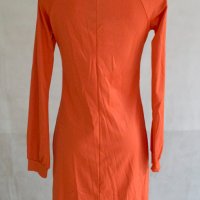 Оранжева рокля с дълги ръкави Alberto Zotti - M, снимка 4 - Рокли - 43116826
