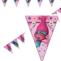 Тролчета Trolls найлонов Парти Гирлянд флагчета знаменца Флаг Банер рожден ден, снимка 1 - Други - 44100900