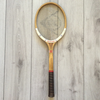 колекционерска дървена тенис ракета / хилка DUNLOP от 80-те години, снимка 7 - Антикварни и старинни предмети - 44856222