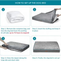 Водоустойчиви легла за кучета в сиво 90/60см., снимка 4 - За кучета - 38294333