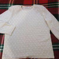 Дамска дантелена блуза с дълъг ръкав, снимка 1 - Блузи с дълъг ръкав и пуловери - 34850879