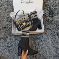 Последен чифт! Christian Dior дамски боти висок клас реплика, снимка 1 - Дамски боти - 37964914