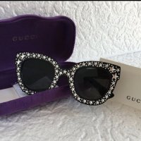 Gucci 2018 дамски слънчеви очила с звезди камъни, снимка 9 - Слънчеви и диоптрични очила - 28281398