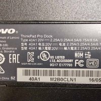 Докинг станция Lenovo ThinkPad Pro Dock, USB 3.0, 40A1, снимка 4 - Друга електроника - 43009601