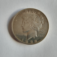 1 долар 1922 AU САЩ за колекция, снимка 1 - Нумизматика и бонистика - 44861604
