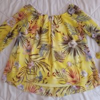 Блуза с подплата и флорални мотиви универсален размер, Спиди , снимка 1 - Блузи с дълъг ръкав и пуловери - 43158159
