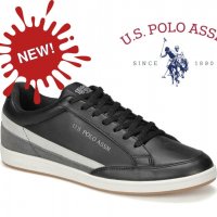ПРОМО 🍊 U.S. POLO® № 40 & 42 🍊 Оригинални ежедневни кожени обувки в черно нови с кутия, снимка 12 - Ежедневни обувки - 28364450