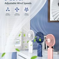 Нов Преносим вентилатор за дом, офис, пътуване къмпинг с USB Акумулаторен, снимка 2 - Друга електроника - 40657447