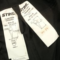 STIHL Chainsaw Protective Pants Work Wear размер M - L работен панталон със защита от срязване W1-14, снимка 16 - Панталони - 40100513