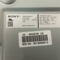 Sony KD-49XG8196 със счупен екран 1-982-626-41/6870C-0761A/1-982-630-31/LB49028 V0_02/YM9S049HNG01, снимка 4 - Части и Платки - 35554256