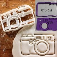 Фотоапарат пластмасов резец форма фондан тесто бисквитки, снимка 1 - Форми - 27398225