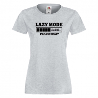 Дамска тениска,Lazy Mode Loading,Loading,Please wait,батерия,Изненада,Подарък, снимка 5 - Тениски - 36422069