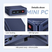 Mini PC Beelink Mini S12, Windows 11, 12th Gen Intel-N95 (4C/4T, Up to 3.4GHz), 8GB/256GB, 4K@60Hz, снимка 5 - За дома - 43554715