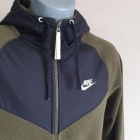Nike Winter Fleece Full Zip Hoodie Mens Size S/XS ОРИГИНАЛ! Мъжко Поларено Горнище с цял Цип!, снимка 13 - Спортни дрехи, екипи - 39267065