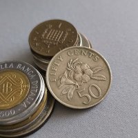 Mонета - Сингапур - 50 цента | 1985г., снимка 1 - Нумизматика и бонистика - 44002176