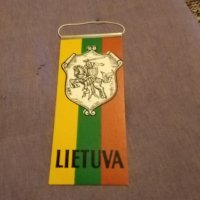 Флагче Литва 180х78мм, снимка 1 - Футбол - 43119642