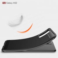 Samsung Galaxy A52 карбон силиконов гръб / кейс, снимка 6 - Калъфи, кейсове - 33015787