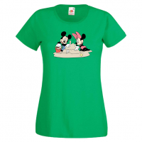 Дамска тениска Mickey & Minnie 4, снимка 3 - Тениски - 36526217