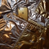 NIKE NSW Metallic Jacket Gold / Silver Sz S, снимка 4 - Суичъри - 32570062