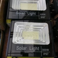 Соларен LED ЛЕД прожектор, панел, дистанционно, външен монтаж 100W 200W 400W 600W, снимка 3 - Соларни лампи - 38145970