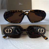 Dior 2023 дамски слънчеви 2 цвята черни кафяви, снимка 2 - Слънчеви и диоптрични очила - 40530506