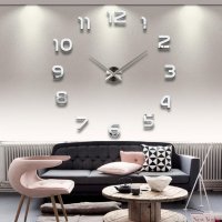 4202 Стенен часовник със залепващи арабски цифри, снимка 1 - Други стоки за дома - 37357632