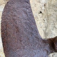 Стара ръчно кована мотика, снимка 4 - Антикварни и старинни предмети - 40604979