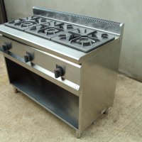 Професионален, италиански, газов котлон на база BERTOS - 3 горелки по 12 kw, снимка 3 - Обзавеждане на кухня - 43998535