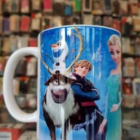 Бяла порцеланова чаша с изображение от детското филмче "Леденото кралство /FROZEN" - Дизайн 1, снимка 3 - Чаши - 28826083