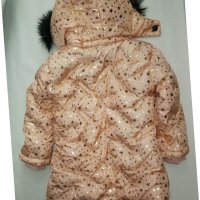 Зимно яке за момиче, топла вата, дълъг модел за 1,2,3,4,5,години, снимка 4 - Детски якета и елеци - 38083633