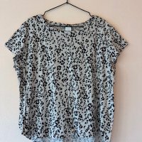 H&M Леопардова тениска L размер 100 % памук 🖤, снимка 1 - Тениски - 43872008