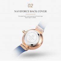 Дамски часовник NAVIFORCE Blue/Gold 5013 RGBEBE., снимка 9 - Дамски - 34723865