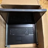 KVM превключвател Dell LED KMM 18.5 1U - DKMMLED185-001, снимка 2 - Монитори - 43189582