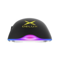 Мишка Геймърска USB Оптична Delux M626 4000dpi 7btns RGB подсветка, снимка 2 - Клавиатури и мишки - 39185573