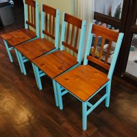4бр дървени трапезни стола, снимка 5 - Столове - 43336631