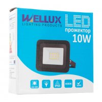 LED Прожектор 10W WELLUX SLIM 800Lm, 4000К, снимка 3 - Прожектори - 22782178