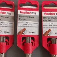 Чисто нови бургии (средла) за Бетон Fischer -GPONE Bosch и , снимка 2 - Бормашини - 37485564