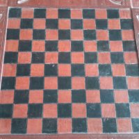 Кожена дъска за шах като цяло във Добро състояние , снимка 4 - Шах и табла - 33621434