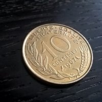 Монета - Франция - 10 сентима | 1967г., снимка 1 - Нумизматика и бонистика - 28374292