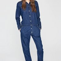 Нов! Pepe Jeans Denim Playsuit Дамски Дънков Гащеризон S Нов! Pepe Jeans Denim Playsuit Дамски Дънко, снимка 4 - Гащеризони - 37755889