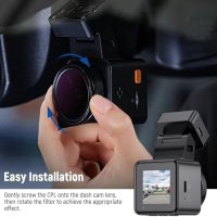 Нов NEEWER 37 mm CPL филтър за Dash Cam HD кръгъл , снимка 3 - Чанти, стативи, аксесоари - 43068086