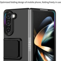 Защитен калъф със стойка за телефон Samsung Galaxy Z Fold5 LT, черен, снимка 3 - Калъфи, кейсове - 43036623