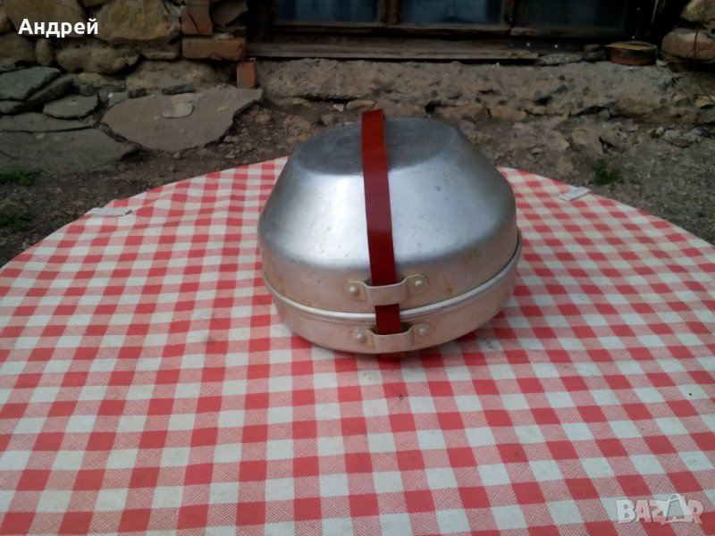 Стара алуминиева кутия,посуда,съдове #11, снимка 1