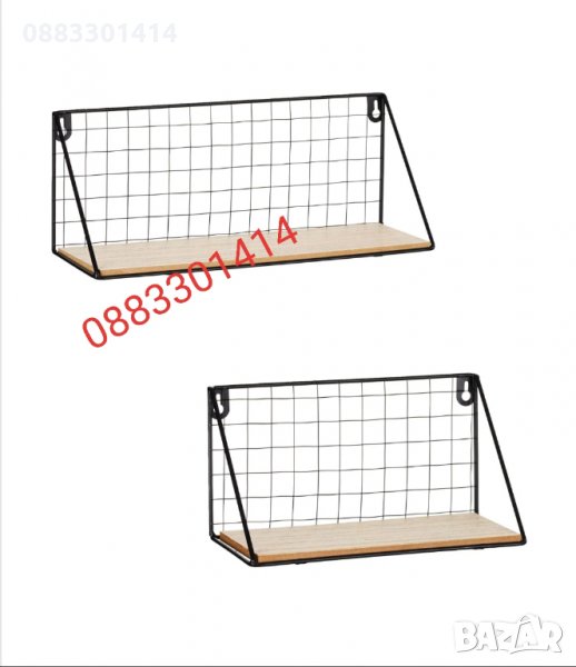 Декоративни рафтове Метал и дърво , снимка 1