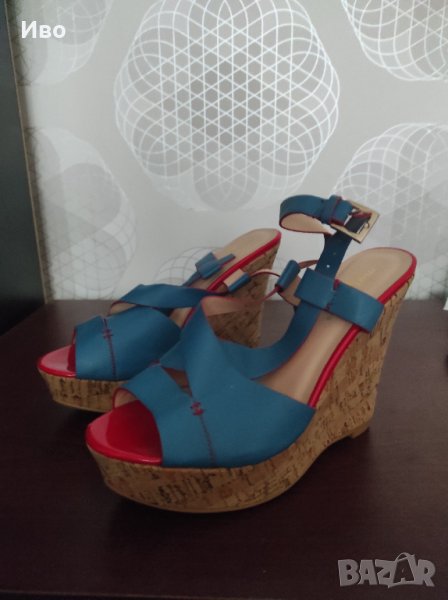 Дамски сандали с висока платформа, снимка 1