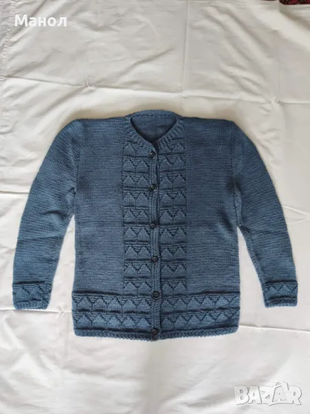Мъжка петролено синя жилетка, снимка 1