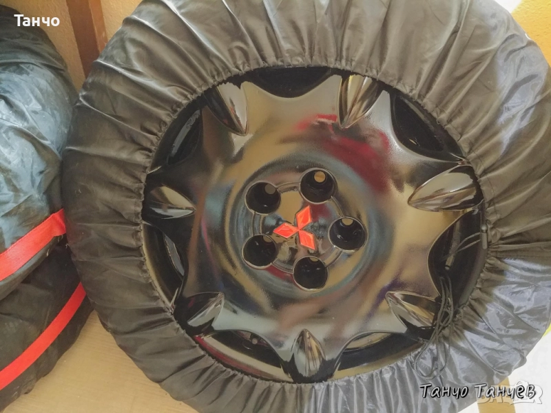 16 цола железни джанти от Мицубиши Грандис с оригинални тасове подарък, снимка 1