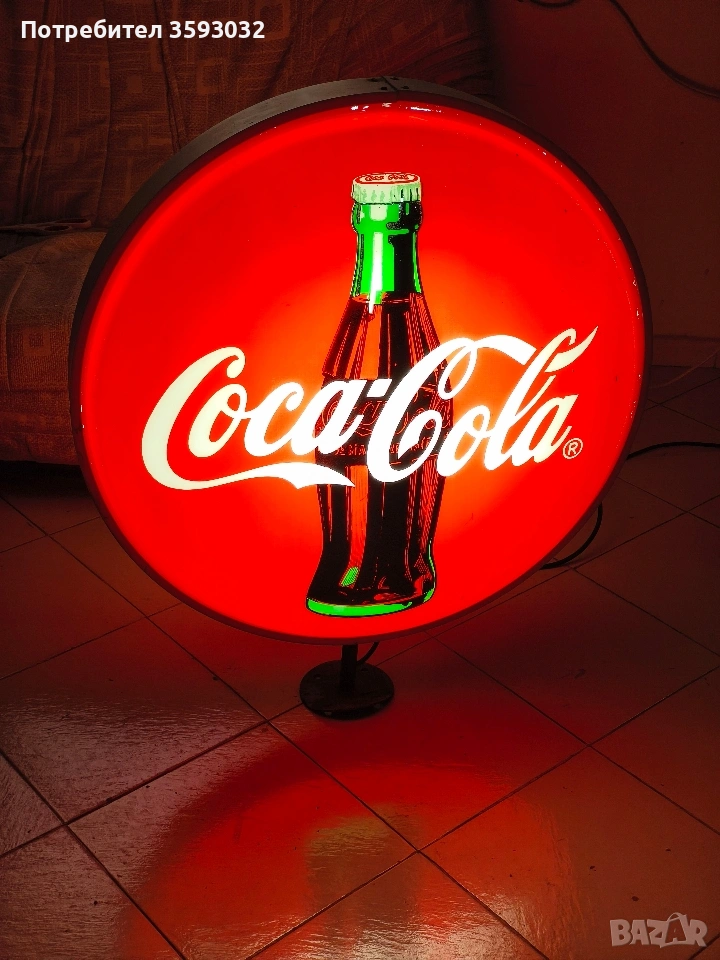 Голяма стара работеща реклама на Coca Cola , снимка 1