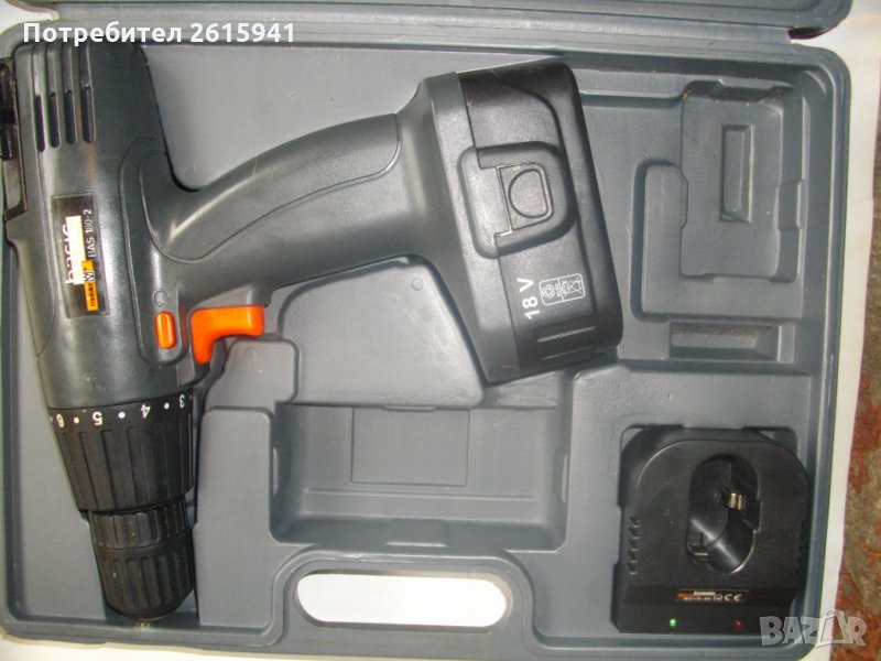 За Ремонт-За части-18 Волта-Винтоверт-Дрелка-Meister Craft BAS180-2 Basic, снимка 1